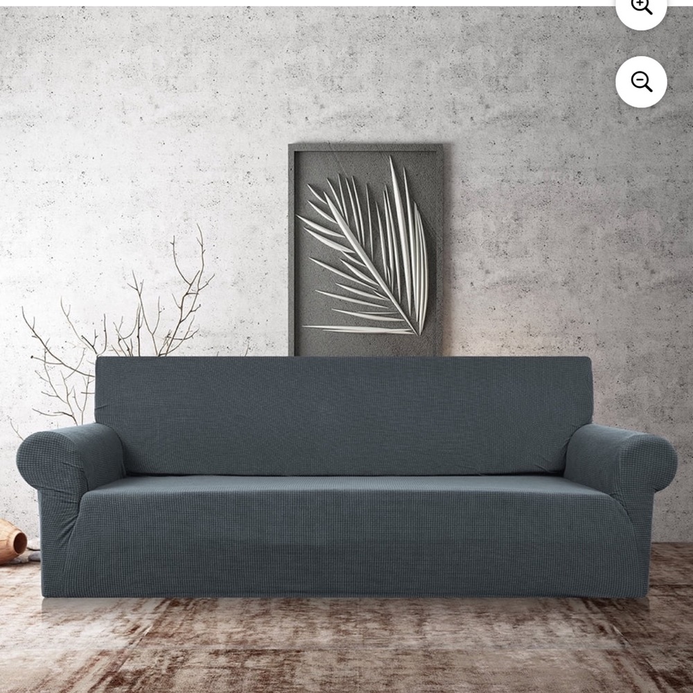 Elegant Gray Sofa Cover